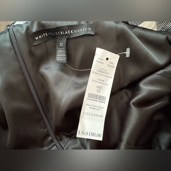 White House Black Market Gingham Picnic Dress - Picture 7 of 11